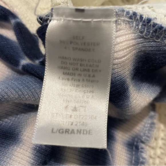 Tie-dye open front fringe cardigan size large - Picture 5 of 6